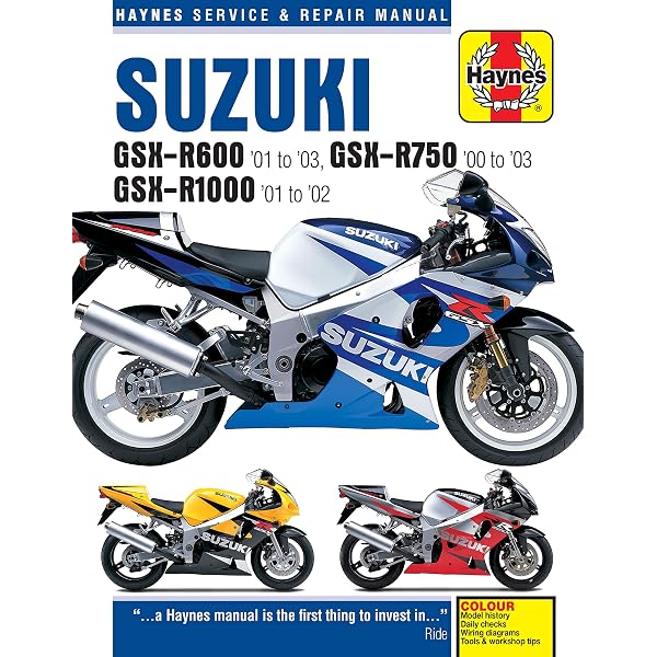 Suzuki GSX-R600 '01 to '03, GSX-R750 '00 to '03, GSX-R1000 '01-'02