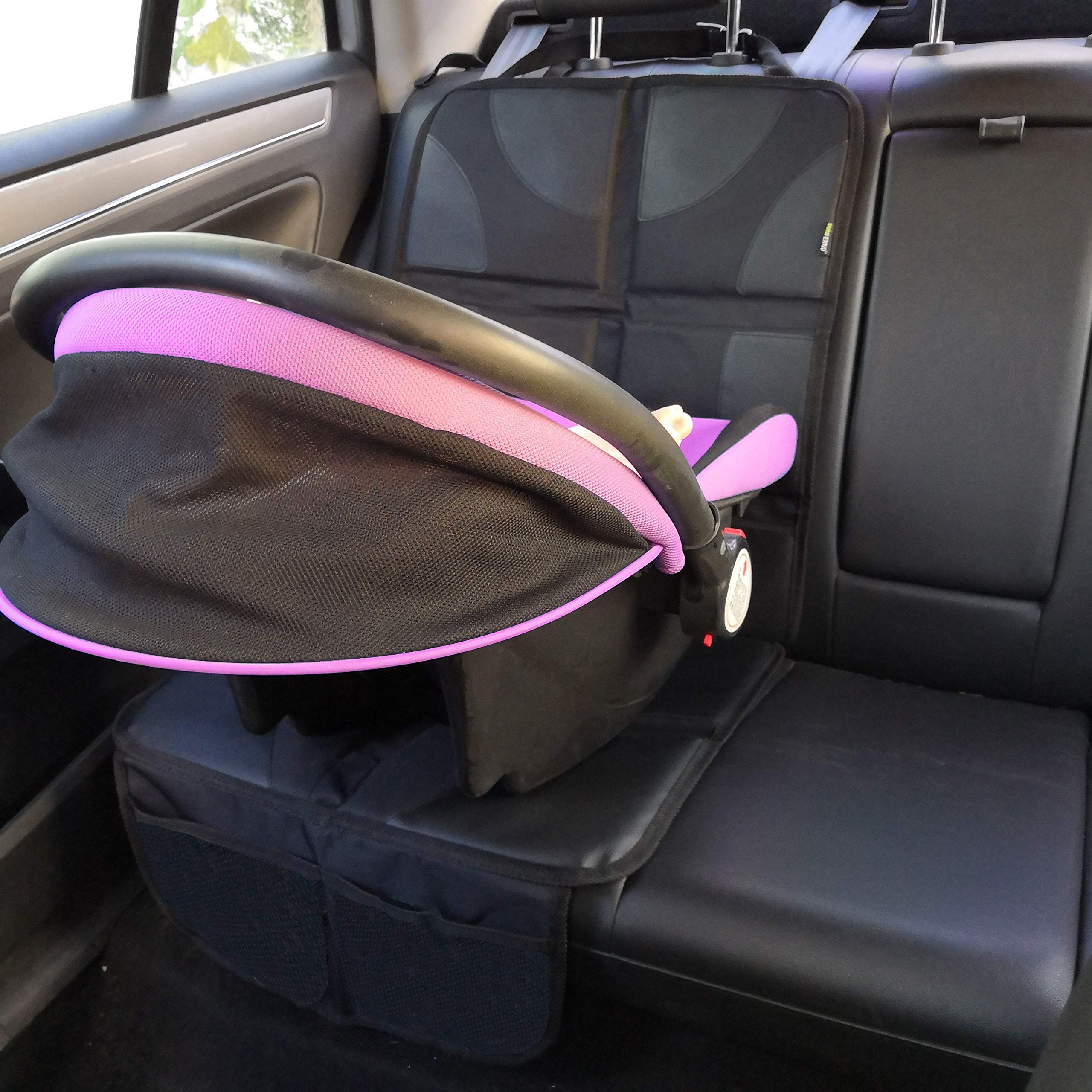Sunferno Car Seat Protector for Child Car Seat – Baby Car Seat Cover for Ultimate Protection | Keeps Upholstery Clean, Safe & Damage-Free | Waterproof, Padded & Anti-Slip for Stress-Free Rides