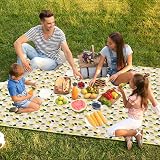 Newthinking Picnic Blanket 200x150CM Waterproof Sand Proof Green view 2