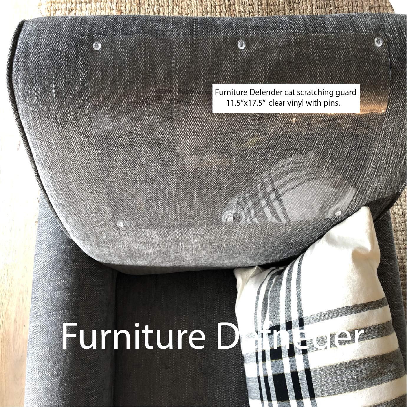 Furniture Defender Cat Scratch Deterrent is How to Love Your Pet by Protecting Your Upholstered Furniture - Stops Scratching Cats - 2 Guards Per Package - Made in USA : Pet Supplies