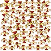 Iowa State University Primary Logo Vinyl Sticker Pack – 50 Waterproof “I State” Cyclones Decals for Laptop, Water Bottle, Tablet, Car, Skateboard & More – Officially Licensed Variety Set