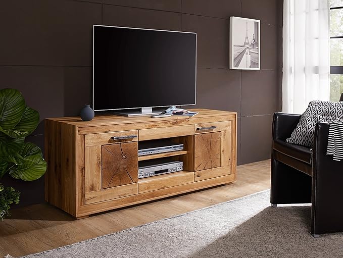 moebel-eins Winston II TV-Element, Material Massivholz, Wildeiche geölt