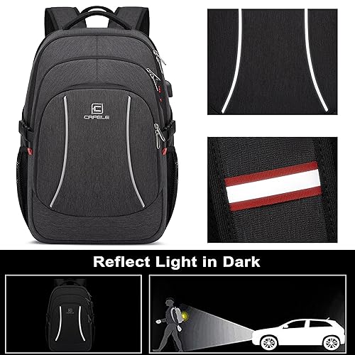 17.3 Inch Travel Laptop Backpack With RFID Protection - Water Resistant Business Computer Bag For Men & Women