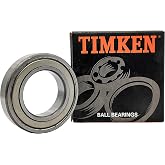 TIMKEN 6007-ZZ 2 Pcs Double Metal Seal Bearings 35x62x14mm, Pre-Lubricated and Stable Performance and Cost Effective, Deep Groove Ball Bearings.