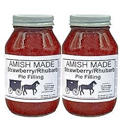 Amish Pie Filling Strawberry/Rhubarb and Topping