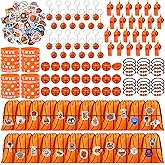 Aoriher 194 Pcs Basketball Party Favors Set Sport Silicone Bracelet Sport Car Keychain Whistle for Girls Boys Birthday Gifts Sport Themed Party Supplies