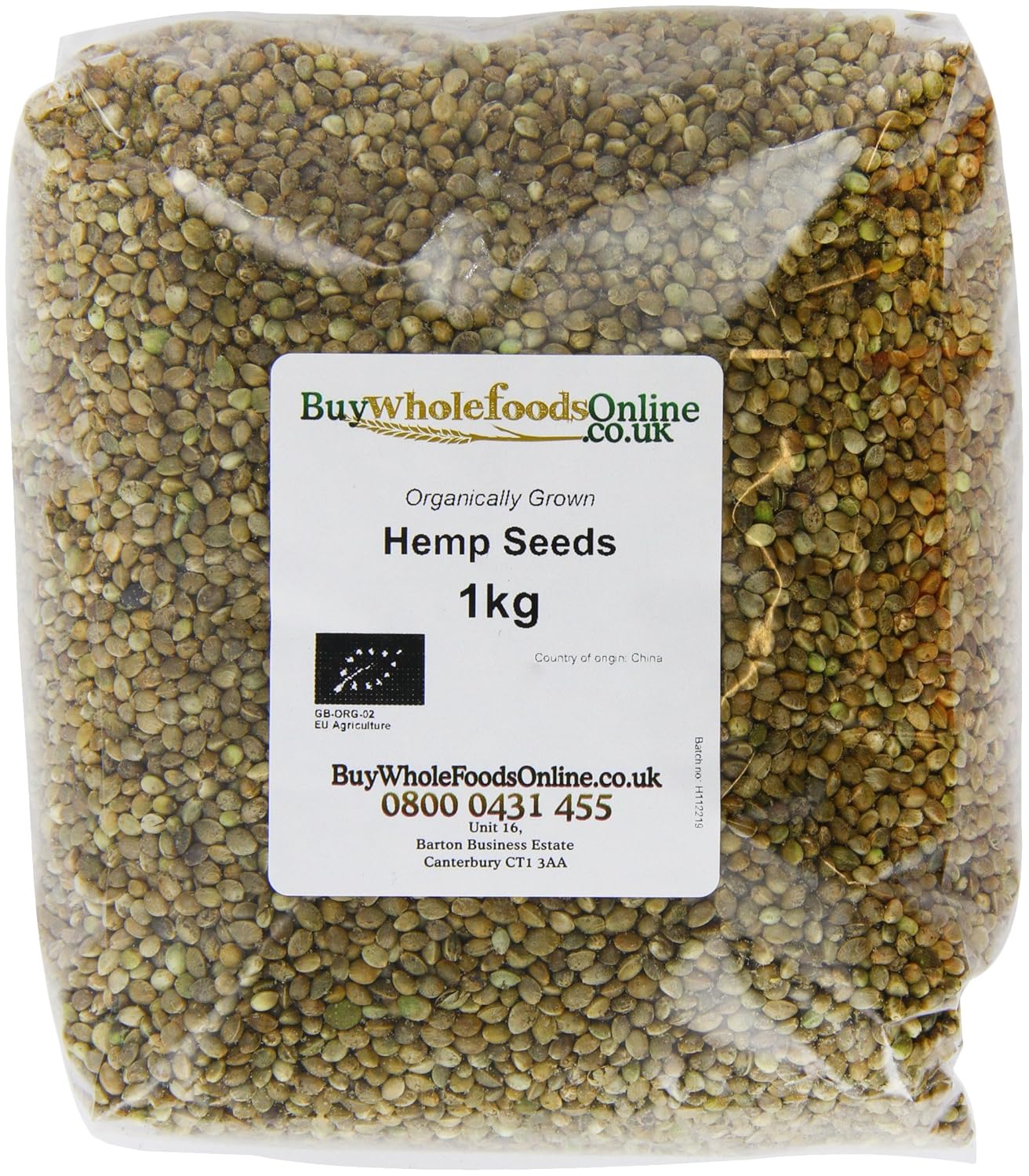 Buy Whole Foods Organic Hemp Seeds 1 Kg 5060239486612 eBay