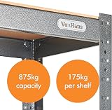 VonHaus 5-Tier Garage Shelves Heavy Duty Rack 875kg Total Capacity view 4