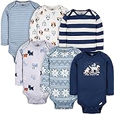 Gerber Baby Boys 6-pack Long-sleeve Onesies Bodysuit