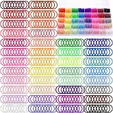 400pcs Toddler Hair Ties, Funtopia 40Colors Baby Hair Ties for Little Girls | Colorful Small Hair Elastics, No damage Ponytail Holder Hair Accessories for Baby Girls Infants Kids