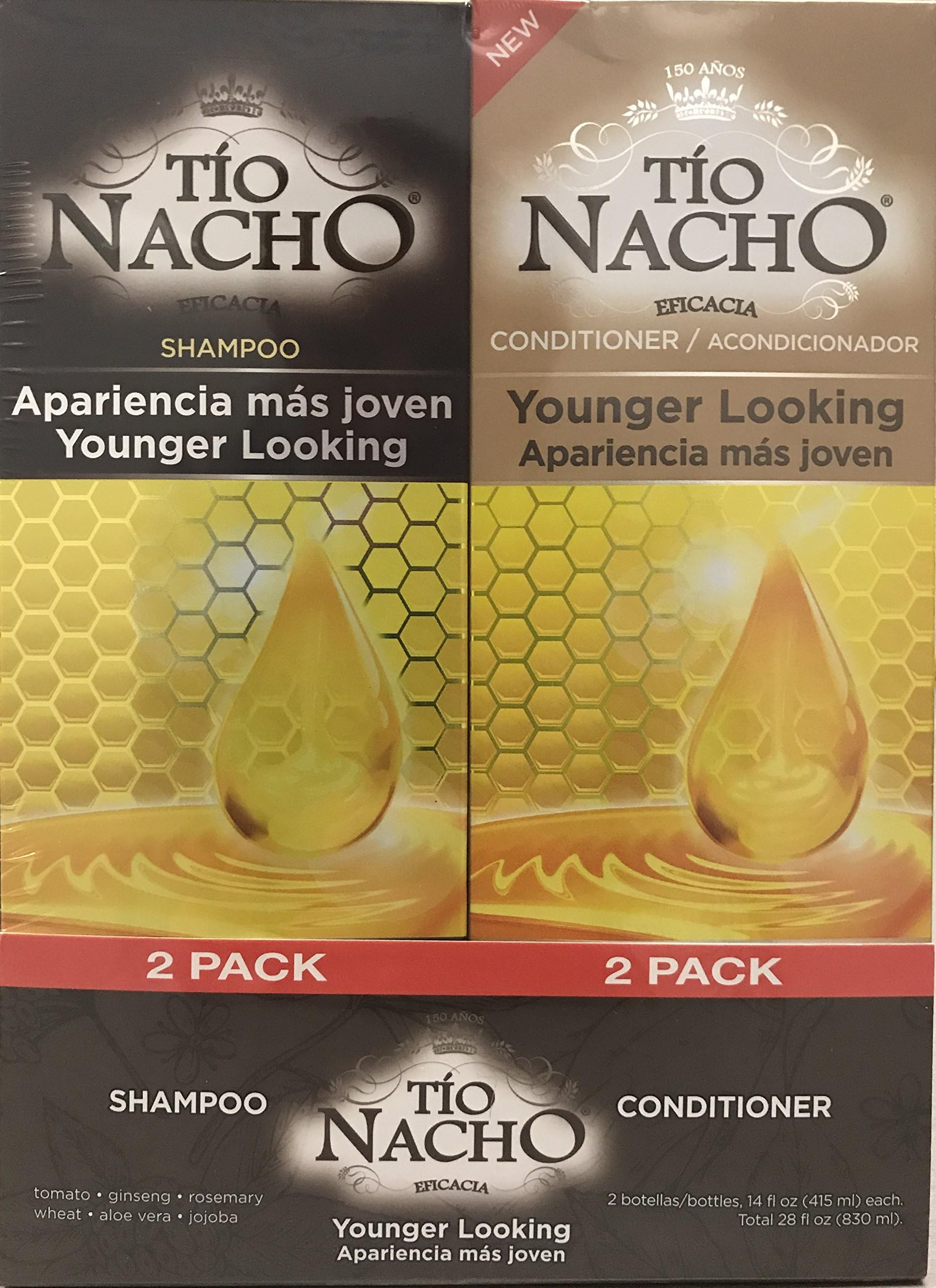 TIO NACHO Younger Looking Shampoo Conditioner, Twin Pack (2 Pack, 14 fl. Oz. Each)