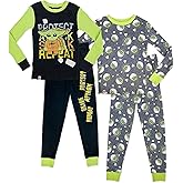 Lego Star Wars Boys Grogu Baby Yoda 2 for 1 Cotton Pajama Set, Size 4 Green
