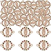 36Pcs Alloy Enamel Virgin Mary Charm Rhinestones Our Lady Link Miraculous Medal Charms Bracelet Connection Crucifix Pendant for DIY Necklace Earrings Jewelry Making