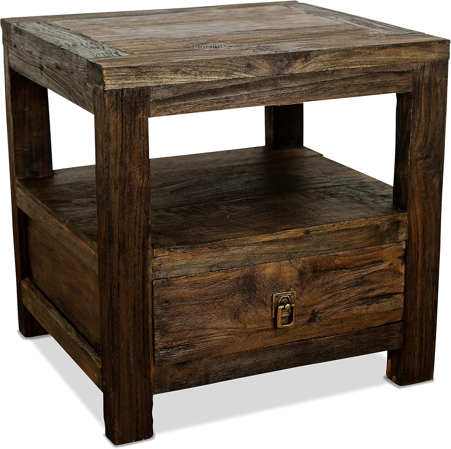 livasia Java Nachtschrank aus recyceltem Teakholz | Asiatischer