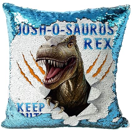 magic sequin pillow personalised