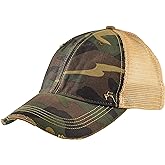 Gritty Bull Vintage Distressed Baseball Cap – Unstructured Fit Adjustable Snapback Hat for Men & Women