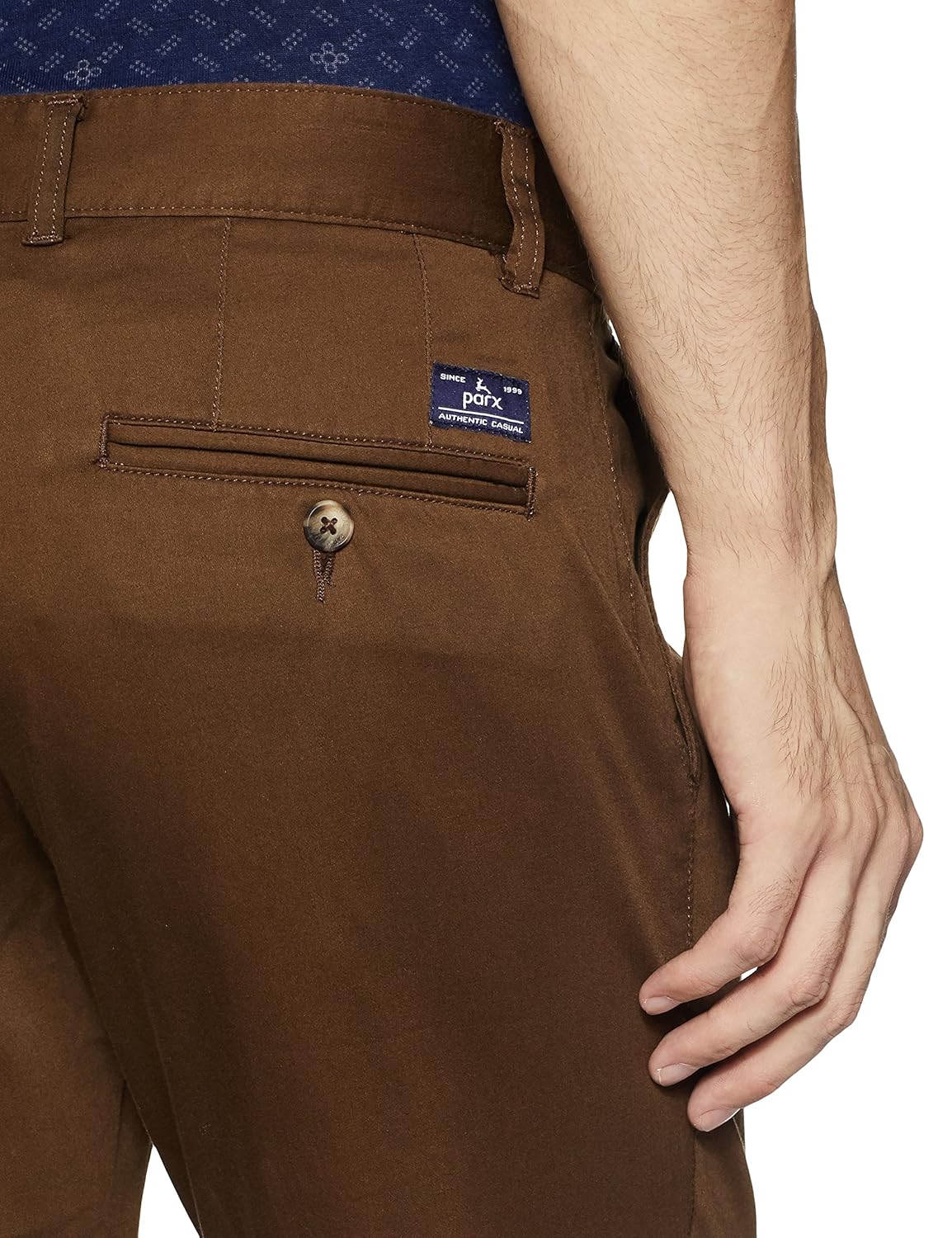 parx men's slim fit casual trousers