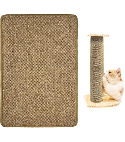 That Files WENIFU Cat Nail File Scratcher Wrapped Around A Cat