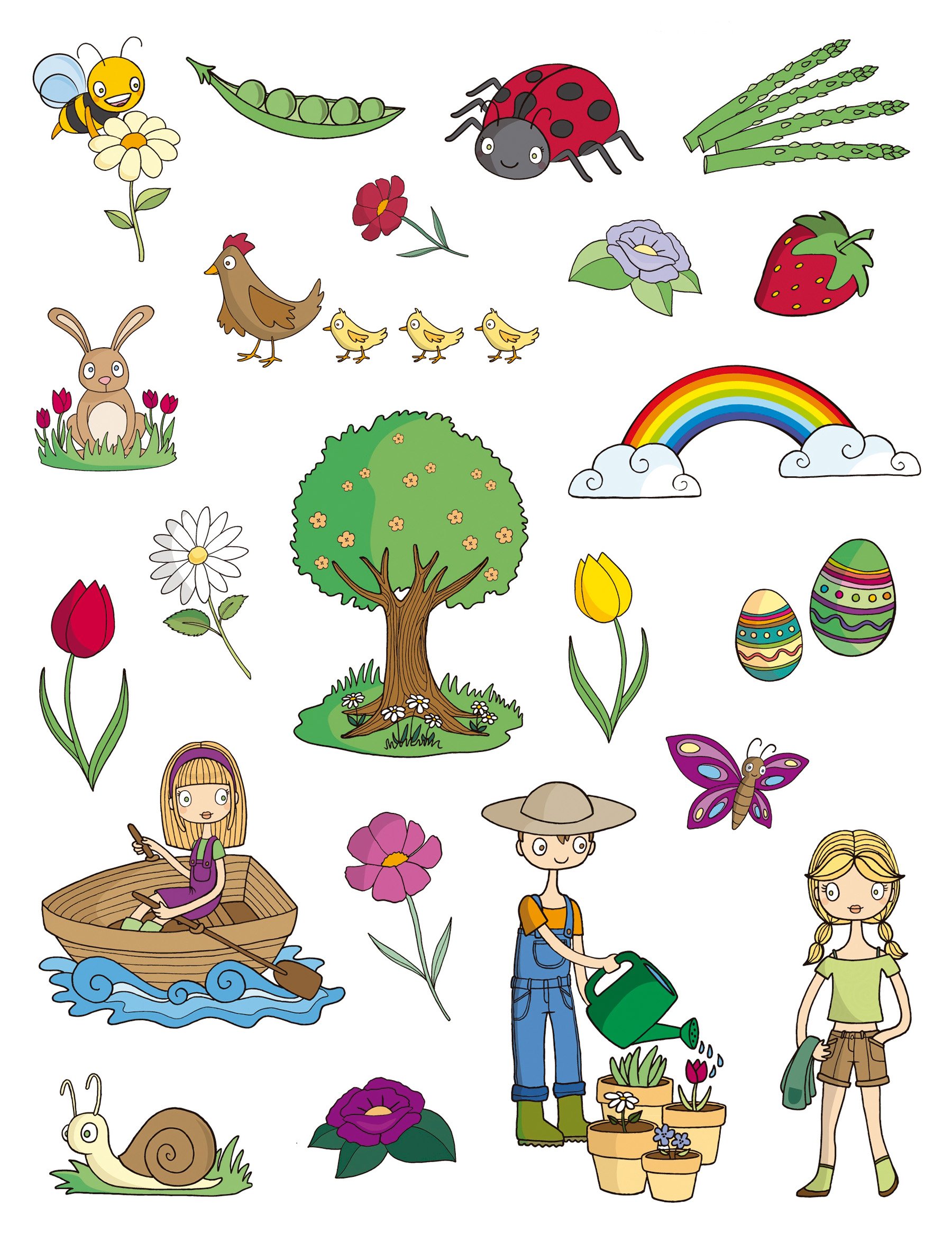 APLI Kids 11614 - Bag of gums, 3 sheets, Spring