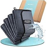 Shiny Bath Shiny Wipes XL Drying Towel, The Original, Ultra Absorbent Twisted-Loop Design, Streak-Free Drying Towel, Shiny Wipes Shower Cleaning Cloths (4 Towel)