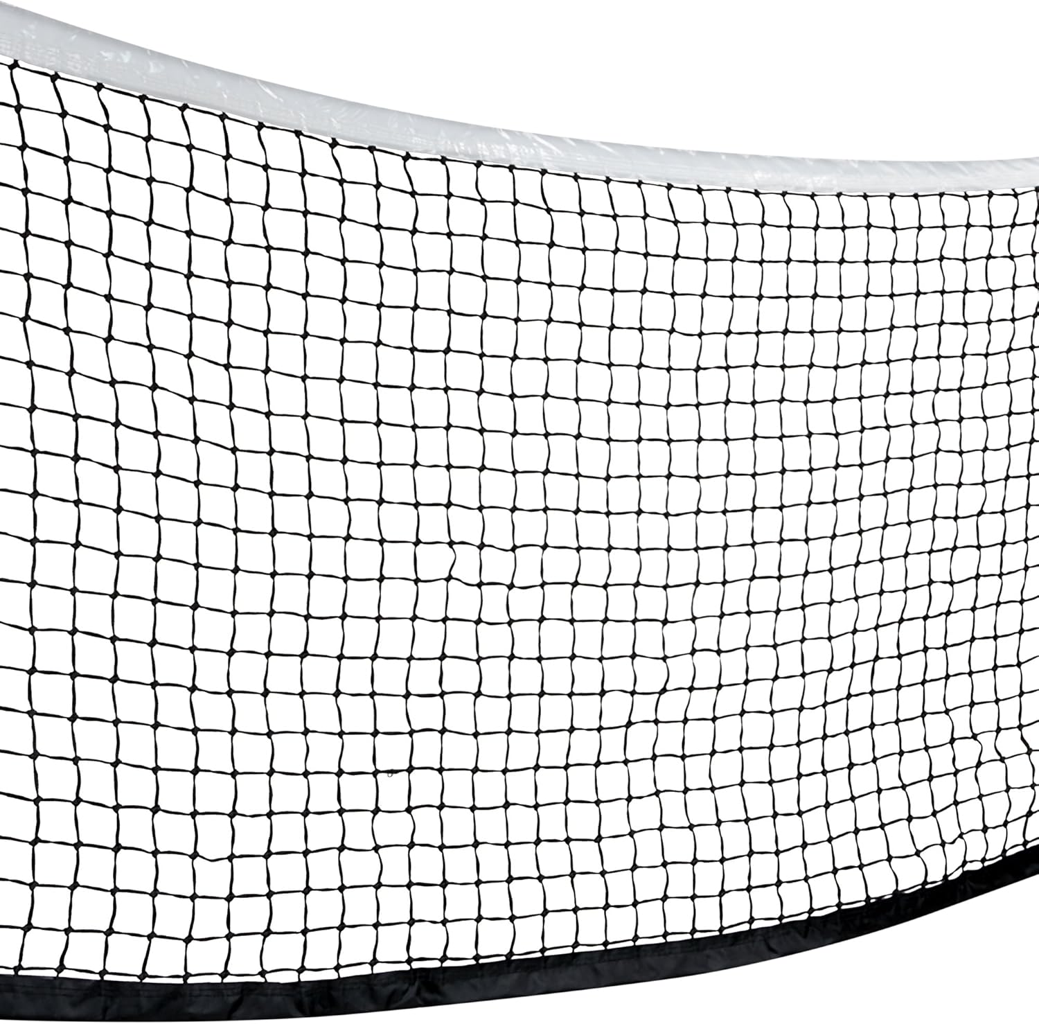 Crown Sporting Goods Standard Tennis Net with Winch Cable - 42" Plastic-Coated & Vinyl Netting - Full Size Replacement Sports Equipment for Indoor and Outdoor Tennis Courts - Carrying Bag Included : Sports & Outdoors