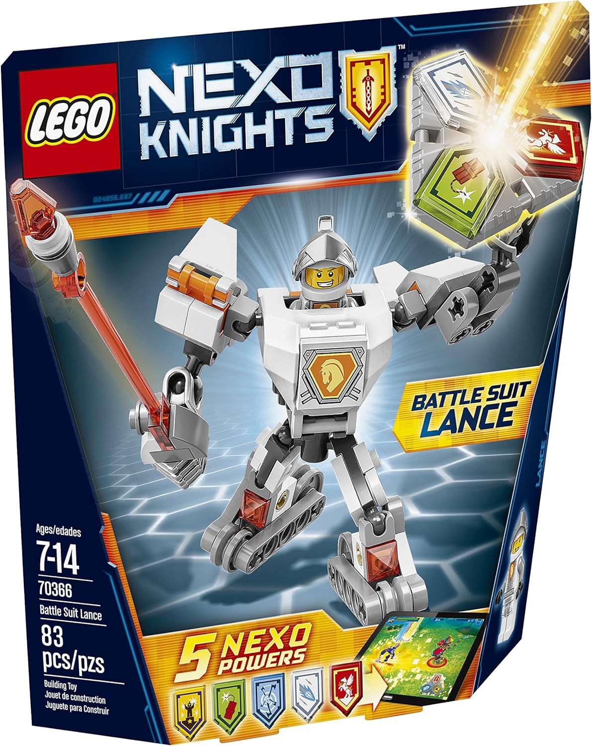 LEGO Nexo Knights Battle Suit Lance 70366 Building Kit (83 Piece)