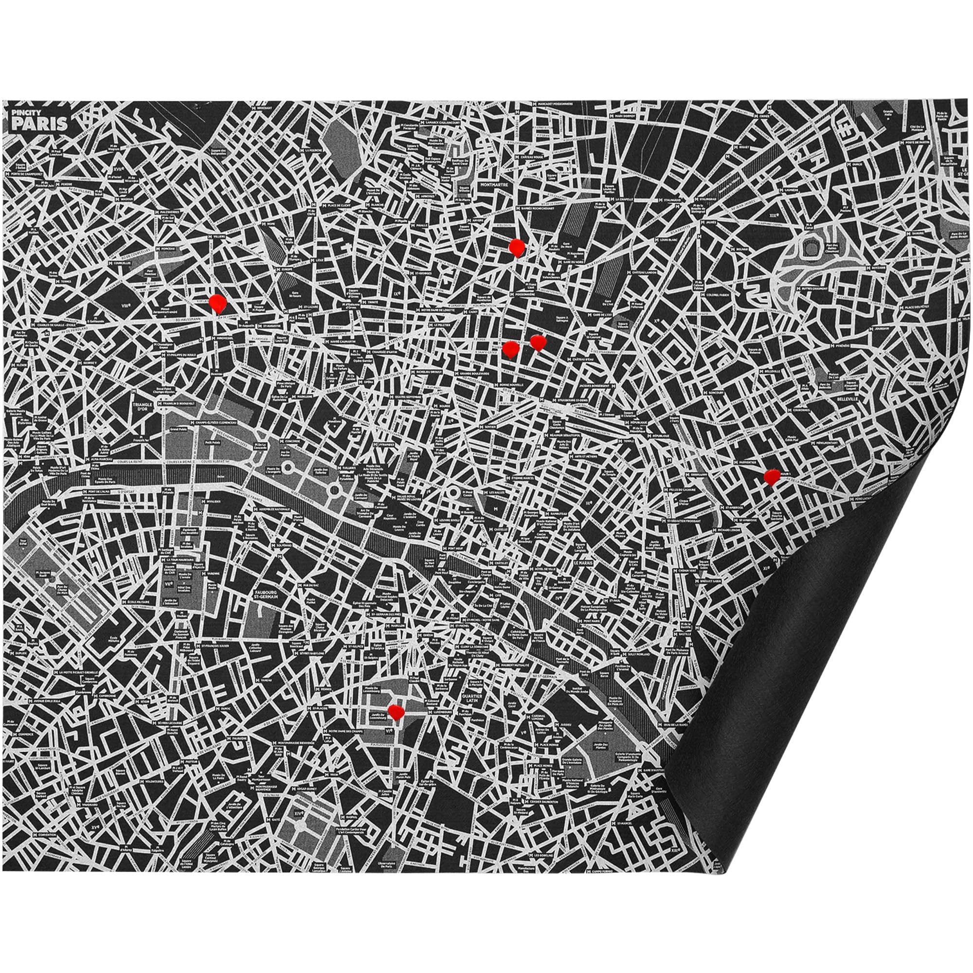 Palomar Wall map, Black