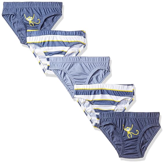 Baby Boys Regular fit Striped Underpants Set (Pack of 5)