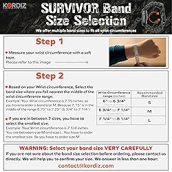 KORDIZ Survivor Pro,Paracord Apple Watch Band