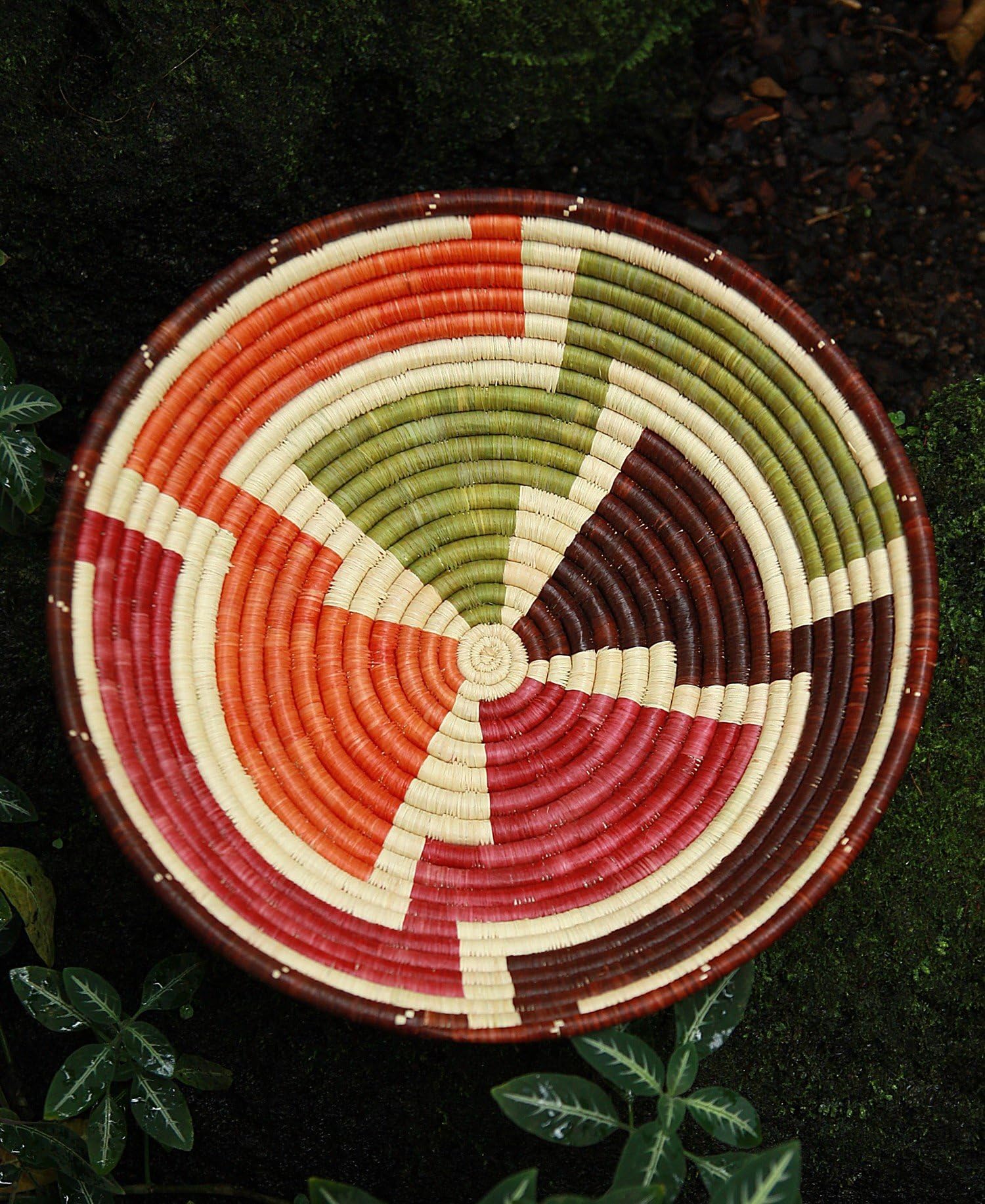 Fair Winds Trading Rwanda Basket, Modern Unity Fruit Bowl 12"