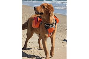 BARK BRITE Multi-Purpose Dog Backpack Life Jacket (Size Medium)