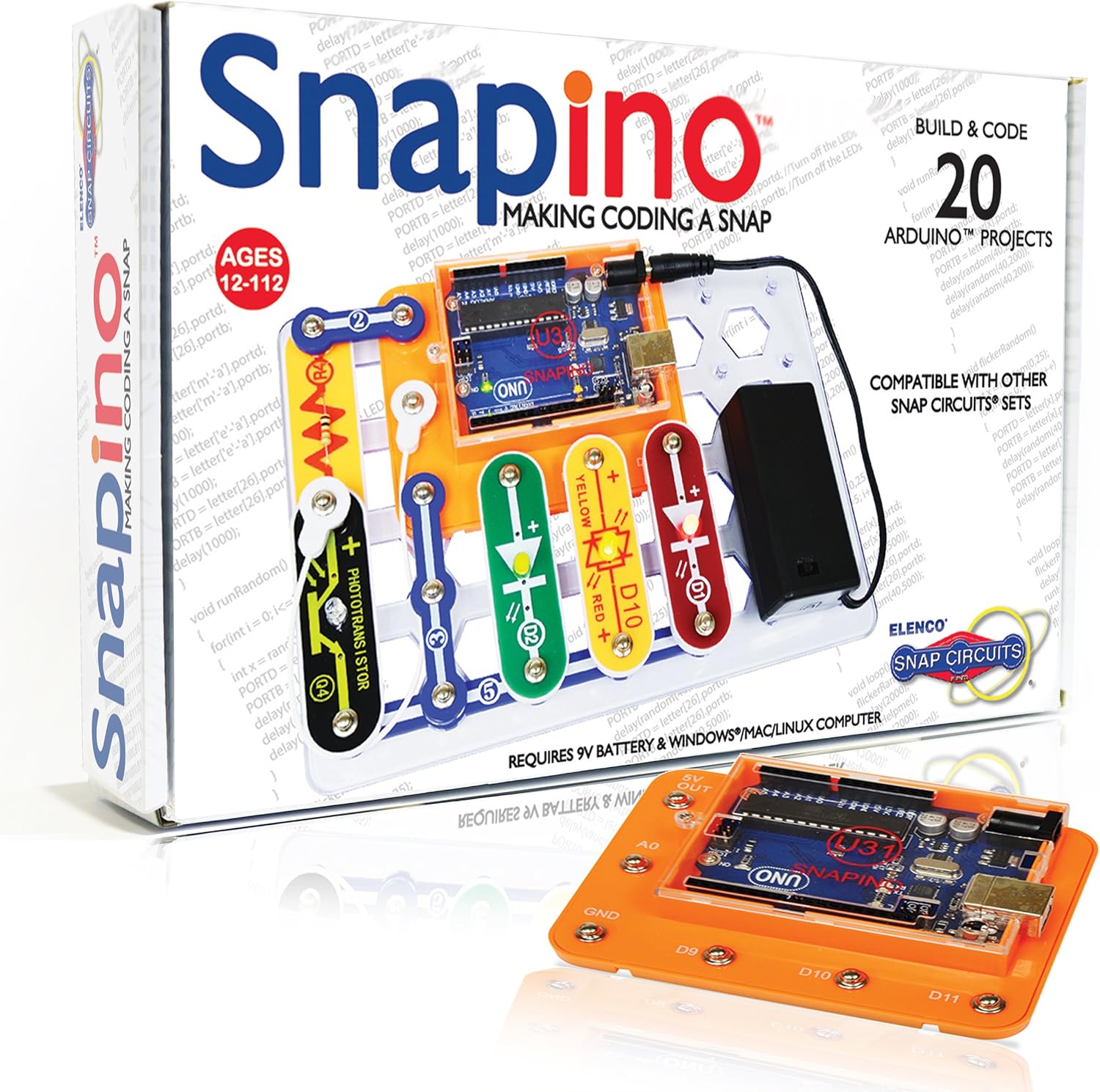 Snap Circuits SCSNAPINO Making Coding a Snap Arduino Compatible