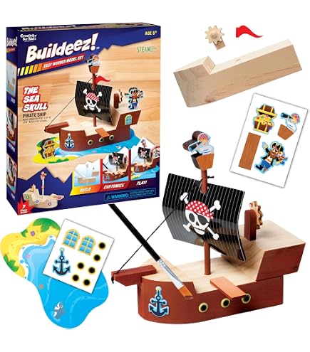 Baker Ross Cadres Photos En Bois Thème Pirate - Lot De 4 à Décorer Pour Enfants