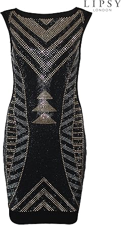 stud embellished bodycon dress