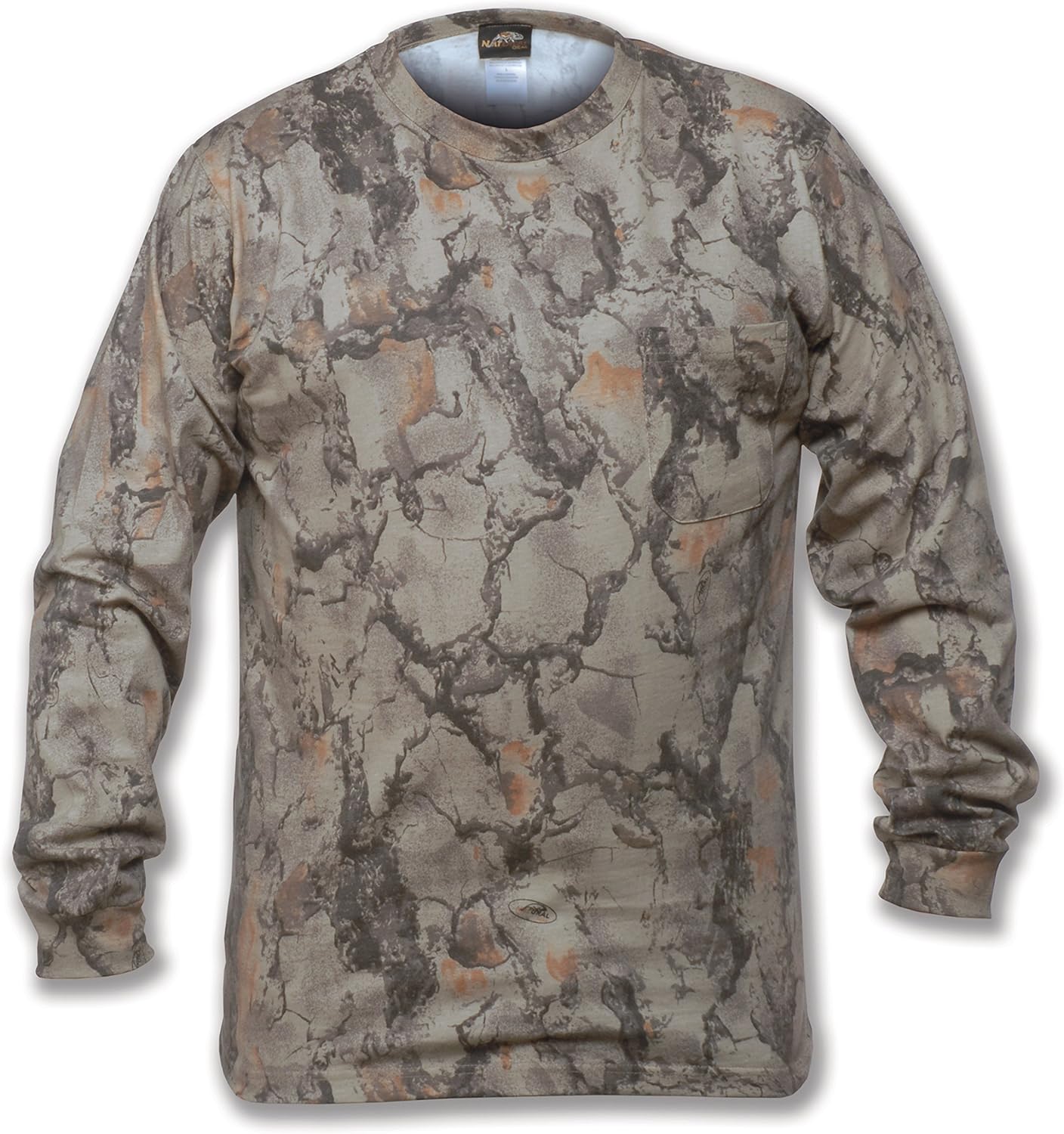 Natural Gear Long Sleeve Camo TShirt, Tagless and