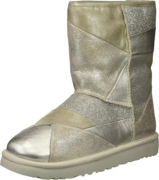ugg classic glitter patchwork boot