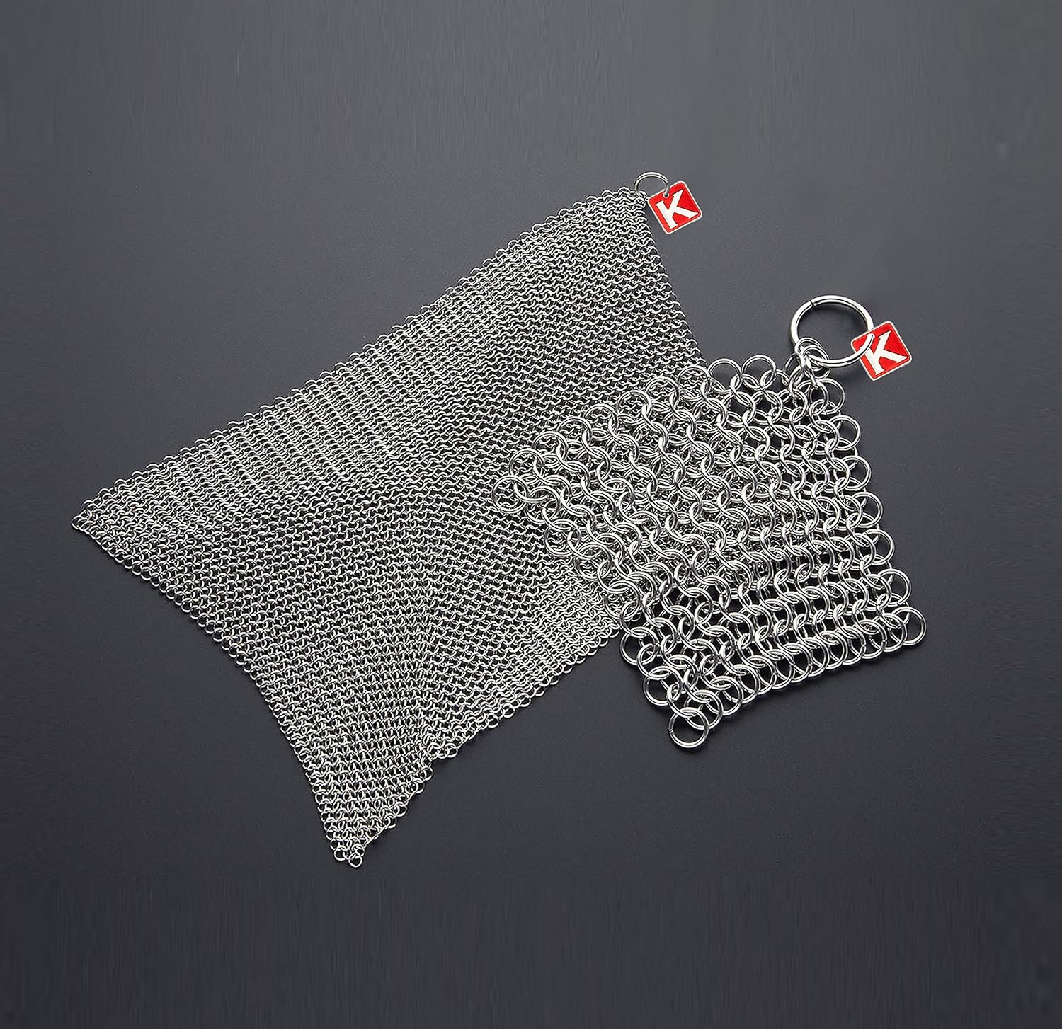 Knapp Made Original Scrubber and Dishcloth Kitchen Set Bundle Premium Grade Stainless Steel Dishcloth for Your Finest Pots, Pans, and Kitchenware