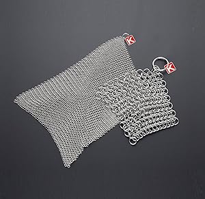 Knapp Made Original Scrubber and Dishcloth Kitchen Set Bundle Premium Grade Stainless Steel Dishcloth for Your Finest Pots, Pans, and Kitchenware