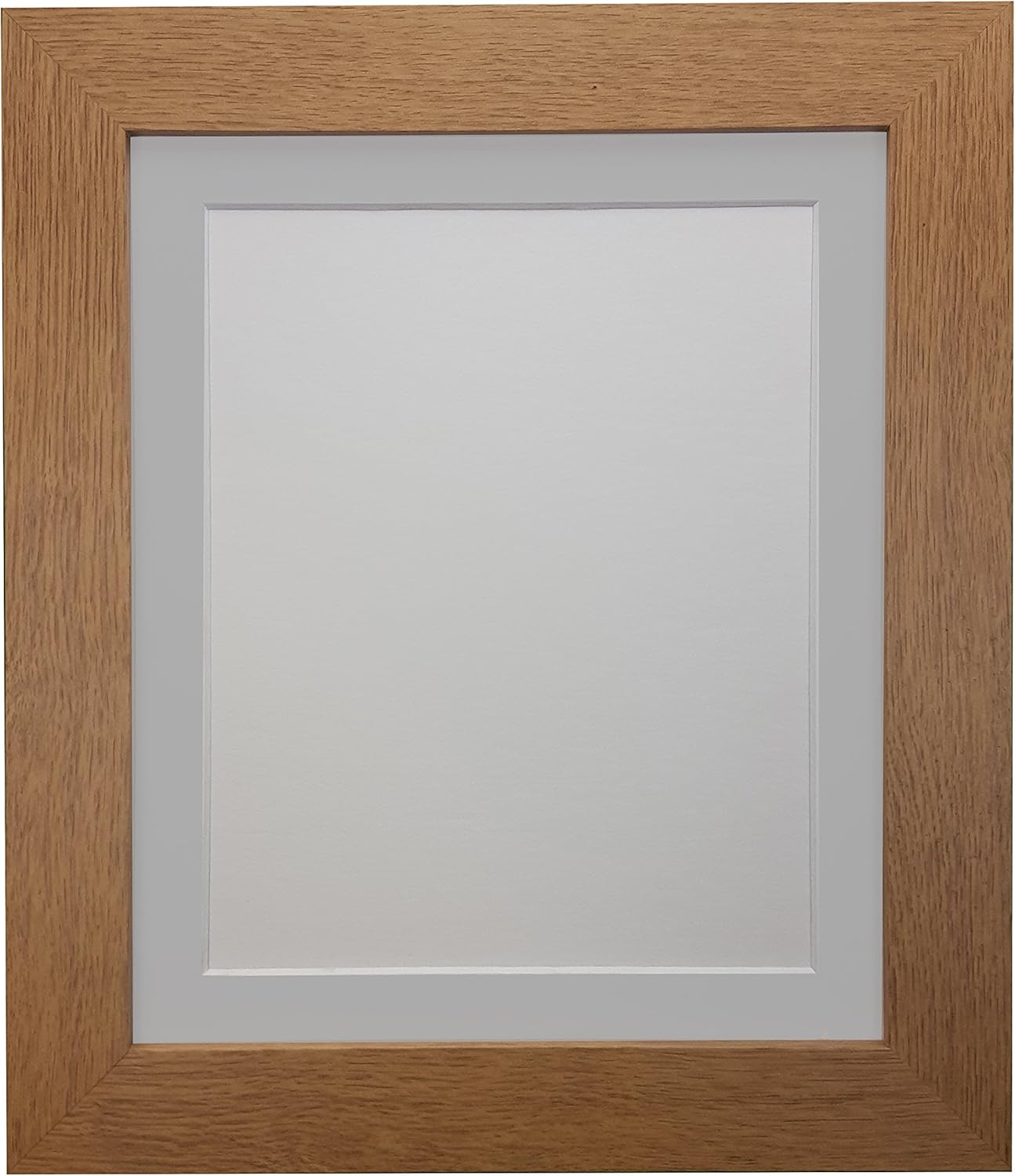 FRAMES BY POST London Picture Photo Frame, Oak with Light Grey Mount