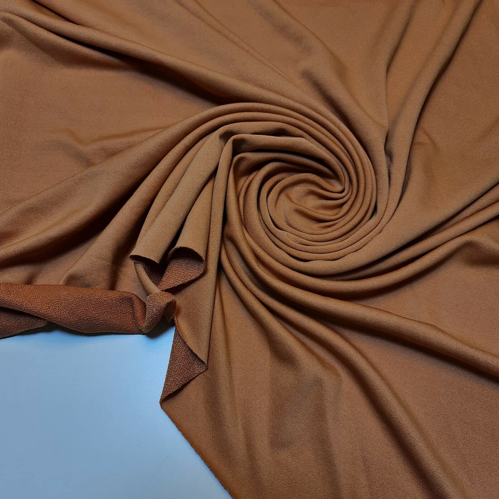 Plain/Printed ITY Spandex Jersey Elastane Stretch Dress Leggings Fabric 58" - 150cm Wide Sold As 1 Meter Pre - Cut Lengths (Terracotta) — image 1