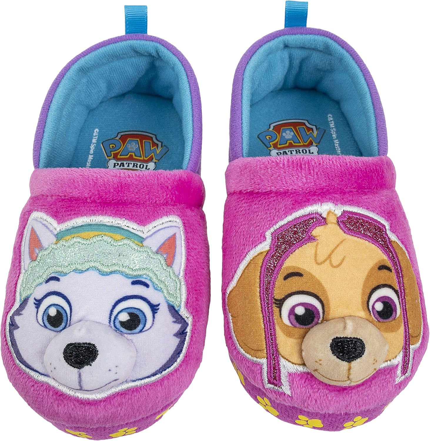  | Paw Patrol Toddler Slippers, Chase Marshall, Skye Everest Plush Slipper, Toddler Size 5/6 to 11/12 | Slippers