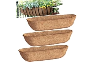 Wuyusile 3-Packs 36in Coco Liner,Wall Basket Planter Liner, Coco Liner Roll Hanging Basket Pad,Garden Plants Wall Planter Basket, Durable Coconut Husk for Planting