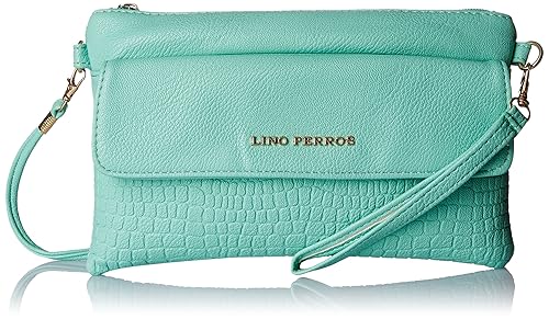 Lino Perros Womens Sling Bag (Turquoise)