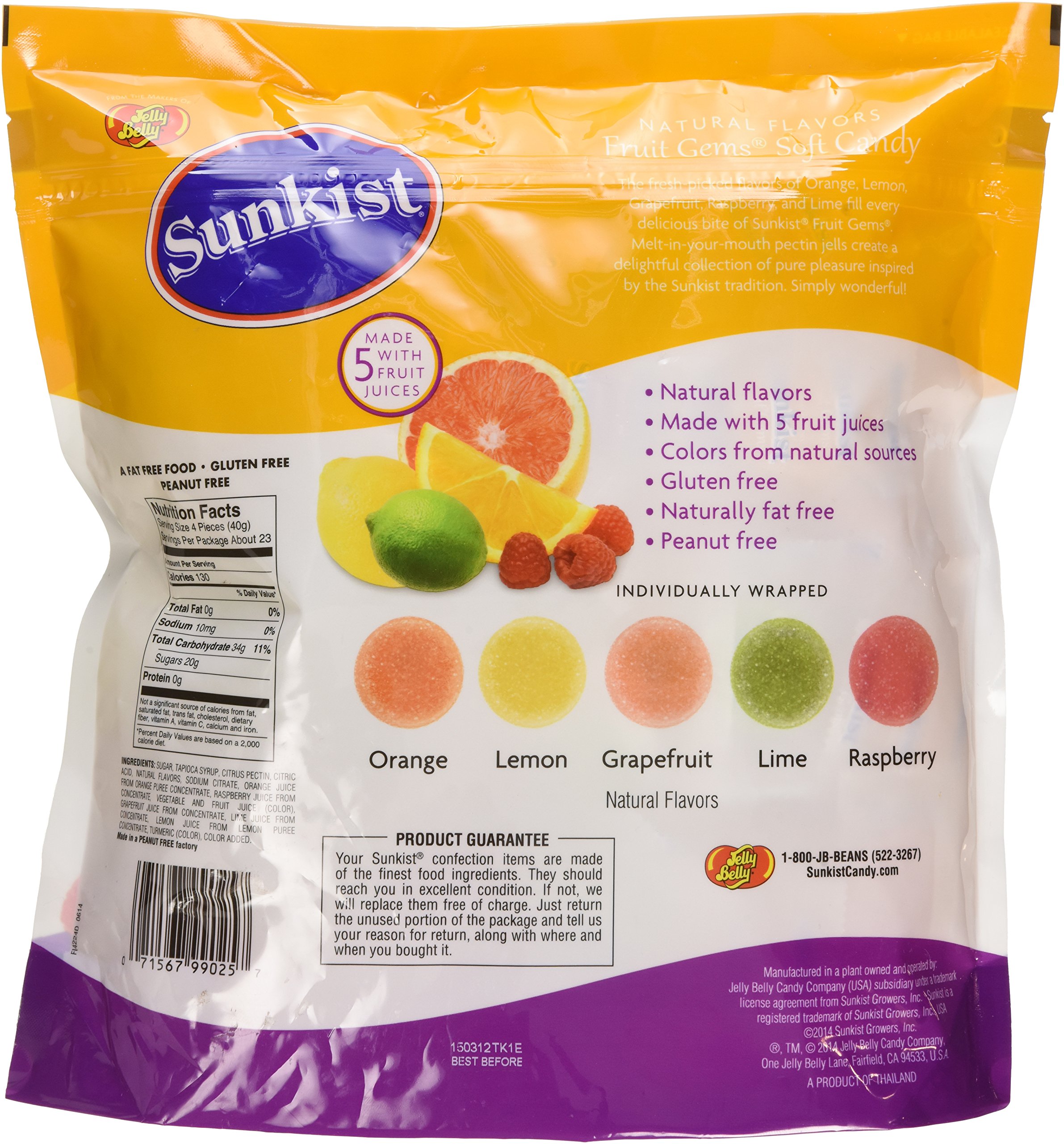 Sunkist® IndividuallyWrapped Fruit Gems 32OZ (2 LB) Pouch Pricepulse