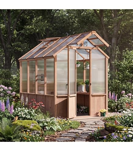 Amazon.com : Monticello MONT-12-BK Greenhouse, 8' x 12', Black