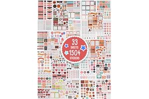 ZICOTO Aesthetic Planner Stickers - 1500+ Stunning Design Accessories Enhance and Simplify Your Planner, Journal, Calendar and Scrapbook