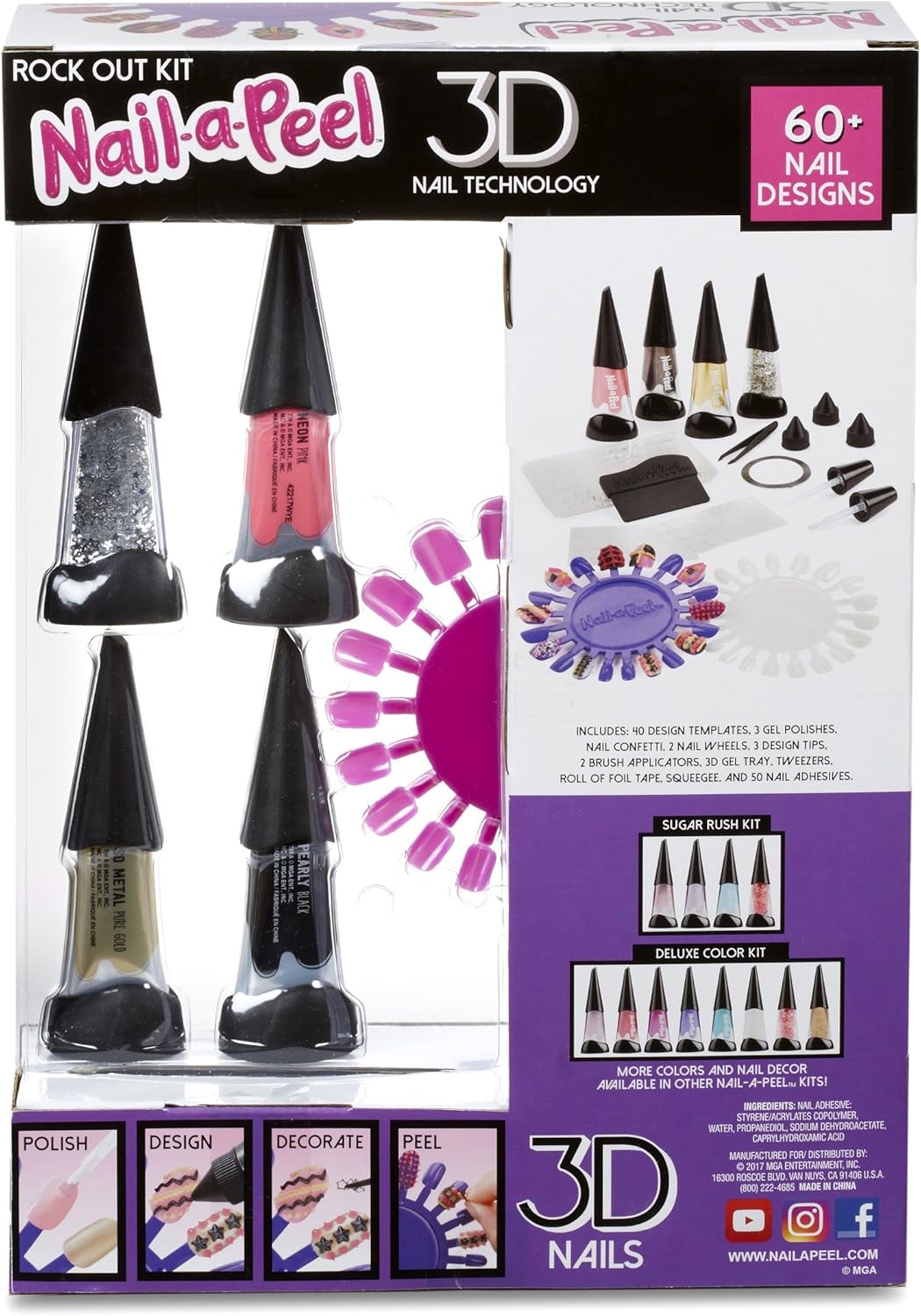 Nail-a-Peel Theme Kits, Girly, Rock Out, Small - Image 5