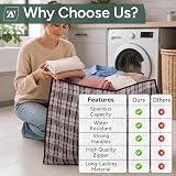 Zuvo Moving Bags with Zip (10 Pack) Large 60x50x25cm Waterproof view 7