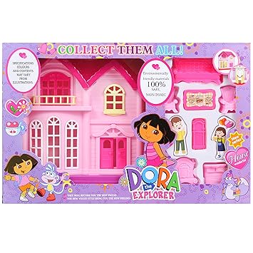 Joanna Babydoll Dora House Plastic Built Accessories for Baby Girls (Multicolour)