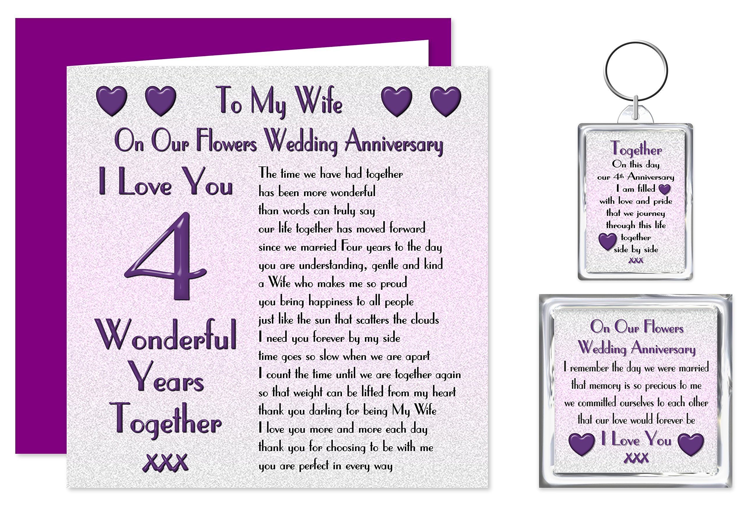 4th wedding anniversary for wife